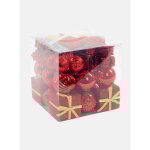 Bote 50 pices dcorations de noel multi - formes, ornements et pointe, ensemble assortiment de boules ...