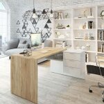 Bureau dfagg, bureau rversible avec commode, bureau d'angle ou table pc de bureau, 145x108h73 cm, chne ...