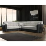 Canap dgytkj, canap d'angle avec rangement en co - cuir et tissu, canap de salon avec ouverture ...