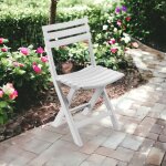 Dmora - chaise d'ext�rieur pliante, made in italy, 44 x 41 x 78 cm, couleur blanc