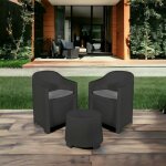 Dmora - ensemble de salon d'extérieur milazzo, composition de jardin avec 2 fauteuils et 1 table basse, ... Dmora - ensemble de salon d'extérieur milazzo, composition de jardin avec 2 fauteuils et 1 table basse, ...