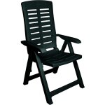 Dmora fauteuil pliant multi - positions, made in italy, 60 x 61 x 109 cm, couleur verte