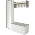 Dmora - meuble d'entre djohnse, entre moderne avec portemanteau, meuble avec tagre  chaussures, ...
