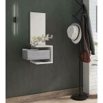 Dmora meuble d'entrée avec miroir, entrée pour hall avec tiroir et étagère, vide - poche pour petits ... Dmora meuble d'entrée avec miroir, entrée pour hall avec tiroir et étagère, vide - poche pour petits ...