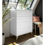 Dmora - meuble � tiroirs dcarus, commode avec 4 tiroirs, commode pour chambre, commode moderne, 78x40h95 ...