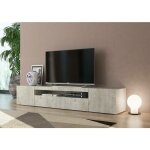 Dmora - meuble tv dfirman, buffet bas de salon � 3 portes, base meuble tv, 100% made in italy, cm 200x40h37, ...