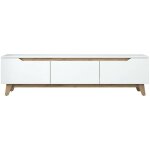 Dmora - meuble tv dguidoli, buffet de salon, armoire basse pour tv, base murale de rangement, 180x35h49 ...