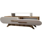 Dmora - meuble tv dkastano, buffet de salon, armoire basse pour tv, base murale de rangement, 145x37h50 ...