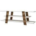 Dmora - meuble tv doukhadd, buffet de salon, armoire basse pour tv, base murale de rangement, 120x34h42 ...