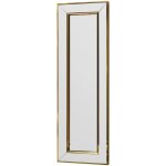 Miroir dpancher, verre miroit�, objet d'ameublement mural, d�coration avec miroir, 30x3h90 cm, or - dmora ...