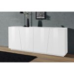 Dmora - placard dliguor, buffet de cuisine � 4 portes, buffet de salon, 100% made in italy, cm 200x43h86, ...