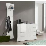 Dmora - placard dmogno, buffet de cuisine avec 2 portes et 4 tiroirs, buffet de salon, 100% made in italy, ...