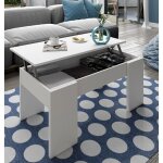Dmora table  caf oceanside, table basse avec plateau relevable, table basse pour le salon, cm 100x50h45 ...