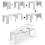 Dmora table console compton, table à manger extensible, table avec rallonges polyvalentes extensibles ... Dmora table console compton, table à manger extensible, table avec rallonges polyvalentes extensibles ...