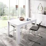 Dmora - table extensible dariaud, console extensible multiposition, table  manger avec rallonge, 140 ...