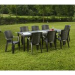 Table d'extérieur dmica, table à manger rectangulaire extensible, table de jardin extensible, 100% made ... Table d'extérieur dmica, table à manger rectangulaire extensible, table de jardin extensible, 100% made ...
