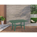 Dmora table d'ext�rieur rectangulaire, made in italy, couleur verte, dimensions 88 x 72 x 138 cm
