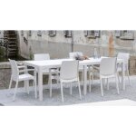 Table d'extérieur roma, table à manger rectangulaire extensible, table de jardin extensible effet rotin, ... Table d'extérieur roma, table à manger rectangulaire extensible, table de jardin extensible effet rotin, ...