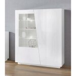 Dmora - vitrine dkruni, buffet avec porte vitrée, meuble de salon polyvalent avec lumière led, 100% made ... Dmora - vitrine dkruni, buffet avec porte vitrée, meuble de salon polyvalent avec lumière led, 100% made ...