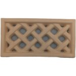 Dms - grille d'aration rectangulaire terre cuite - 13x24 cm (rose clair)