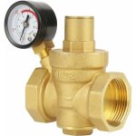 Dn32 vanne de rduction de pression d'eau rglable en laiton avec manomtre compteur de pression, rducteur ...