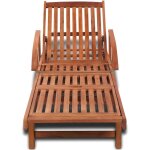 Doc&et� - inlife chaise longue bois d'acacia solide