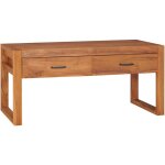 Doc&et� - the living store meuble tv 100x40x45 cm bois de teck - meubles tv - meuble tv bois - meuble ...