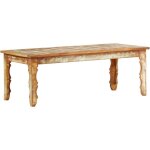Doc&et - the living store table basse 110x50x40 cm bois de rcupration solide - table basse - table ...