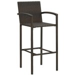 Doc&et - the living store tabourets de bar lot de 4 marron rsine tresse - tabouret de bar - chaises ...