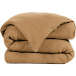 L'effet papillon - housse de couette gaze de coton 240x220 cm gaia marron camel