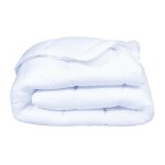 Dodo - couette victoria 240x260 cm temper�e - garnissage 100% polyester - 2 personnes - blanc