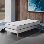 Mobilier deco ? ensemble sommier et matelas 90x190 cm ? matelas 20 cm ferme ? sommier tapissier avec ...