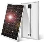 Dokio - 100w 12v monocristallin panneau solaire mono grille 100w pour maison / batterie / rv / bateau ... Dokio - 100w 12v monocristallin panneau solaire mono grille 100w pour maison / batterie / rv / bateau ...