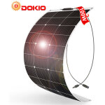 Dokio - 100w monocristallin 12v panneau solaire flexible pour caravane / auto / camping