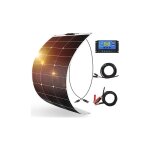 Dokio - kit de panneau solaire 100w panneau solaire monocristallin semi - flexible pour maison / vr / ...