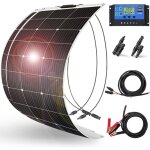 Dokio - kit de panneau solaire 200w panneau solaire monocristallin semi - flexible pour maison / vr / ...