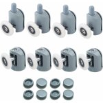 8 pièces roulette porte coulissante, pour porte de douche 23mm galets de porte de douche roulettes cabine ... 8 pièces roulette porte coulissante, pour porte de douche 23mm galets de porte de douche roulettes cabine ...