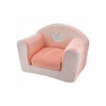 Domiva - fauteuil - chaise - bebe - enfant club convertible lapinou - rose - 42 x 55 cm