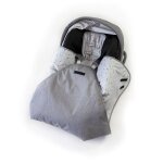 Nid d'ange scurit pour sige auto gris clair 134x123 cm