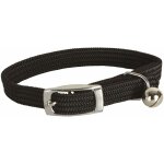 Collier nylon simple chromé chat noir Collier nylon simple chromé chat noir