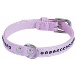 Collier chien glamorous rose 1 rang taille : t1