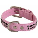 Collier chien glamorous rose 2 rang taille : t2