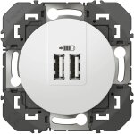 Dooxie chargeur 2 usb a + a 2. 4a 12 w blanc (095227)