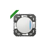 Dooxie bouton poussoir lumineux et marquage sonnette blanc - 600018 - legrand