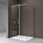 Doporro cabine de douche 90x140 paroi de douche avec porte coulissante ravenna17 90x140x195cm montage ...