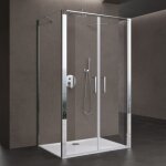 Cabine de douche rectangulaire 80x90x195cm montage r�versible paroi de douche design ravenna66uk forme ...