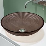 Doporro lavabo  poser vasque en verre caf lave mains ovale de salle de bains petit lave - mains pour ...