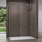 Doporro pare douche cabine de douche 120x80cm montage r�versible en verre bremen 01k - t avec 2 �l�ments ...