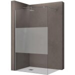 Doporro paroi de douche � l'italienne 110cm transparent avec bande opaque pare - douche bremen1ms 110x200cm ...