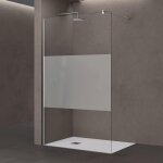 Doporro paroi de douche � l'italienne 130cm transparent avec bande opaque pare - douche bremen1ms 130x200cm ...